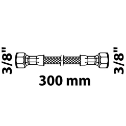 Kirchhoff Flex-Anschlussschlauch 3/8"IG x 3/8"IG