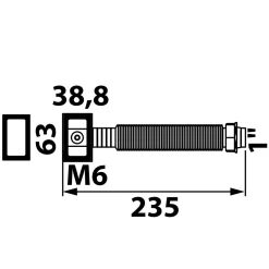 Kirchhoff Flex-Überlauf-Anschlussrohr ECO-SAVE KS grau 1" x M6 für Siebkorbventil