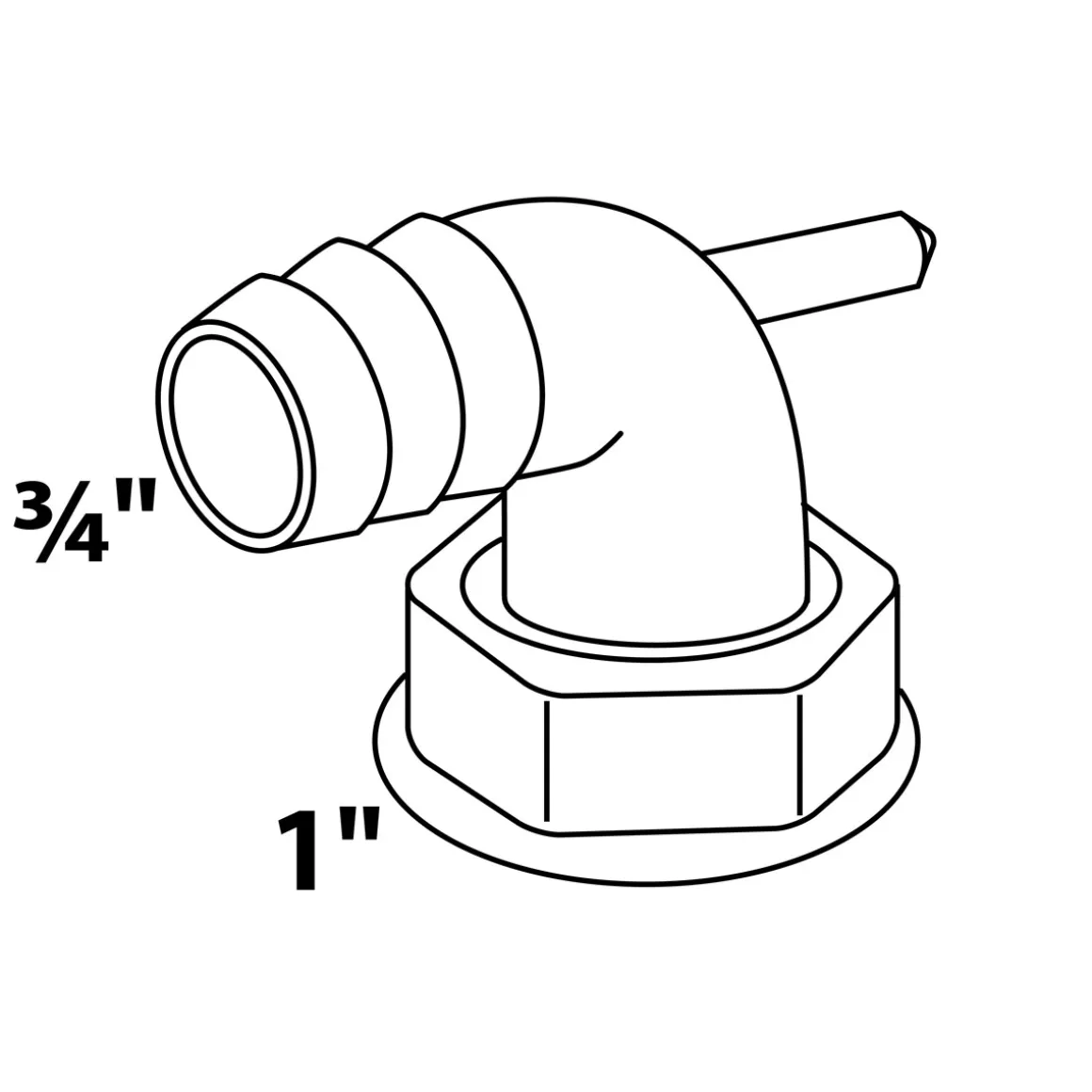 Kirchhoff Geräteanschluss ECO-SAVE KS 90 1" x 3/4" T