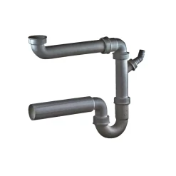 Kirchhoff Raumspar-Spültisch-Röhrensiphon ECO-SAVE KS 1 1/2" IG x Durchmesser 50 mm