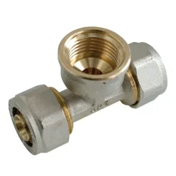 Kirchhoff T-Übergangsstück 16 mm x ¾ IG x 16 mm Klemmfitting MSVR