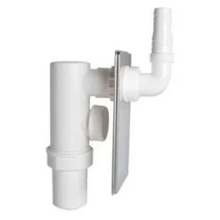 Kirchhoff Unterputz-Siphon für Waschmaschinen ¾/1" x 40 mm Edelstahlfront