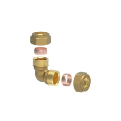 Kirchhoff Winkel 90 18 mm Klemmfitting für CU-Rohr