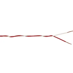 Klingeldraht 2 x 0,6 rot/weiß 20 m