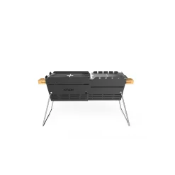 Knister Holzkohlegrill Original Grillfläche 20 x 28-49 cm auseinanderziehbar