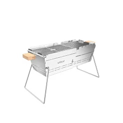 Knister Holzkohlegrill Premium Grillfläche 22 x 28-49 cm auseinanderziehbar