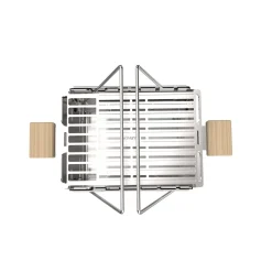 Knister Holzkohlegrill Premium Grillfläche 22 x 28-49 cm auseinanderziehbar