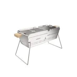 Knister Holzkohlegrill Premium Grillfläche 22 x 28-49 cm auseinanderziehbar