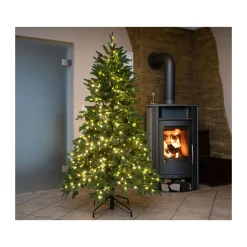 Künstlicher Weihnachtsbaum Sherwood Fichte inkl. LEDs 210 cm Grün