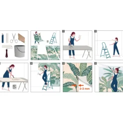 Komar Papier Fototapete Riverbed 368x254 cm