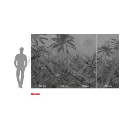 Komar Vlies Fototapete Amazonia Black & White 400x250 cm