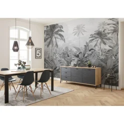 Komar Vlies Fototapete Amazonia Black & White 400x250 cm