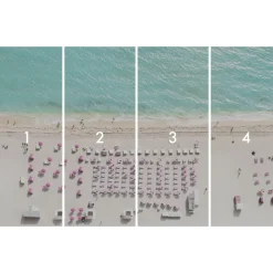 Komar Vlies Fototapete Pink Umbrella 400x250 cm