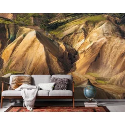 Komar Vlies Fototapete Shiny Mountains 400x250 cm