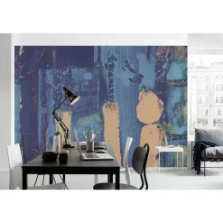 Komar Vlies Fototapete Stems Blooming Blue 500x280 cm