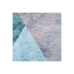 Komar Vlies Fototapete Triangles Blue 400x250 cm