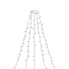 Konstsmide LED Baummantel mit Ring Durchmesser 8 cm 5 Stränge mit je 30 bernsteinfarbenen Dioden gefrostet