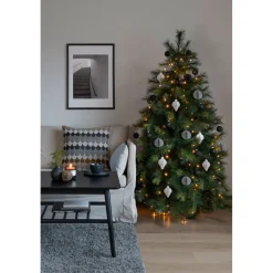 Konstsmide LED Baummantel mit Ring Durchmesser 8 cm 5 Stränge mit je 30 bernsteinfarbenen Dioden gefrostet