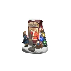Konstsmide LED Szenerie Weihnachtsmann in Telefonzelle