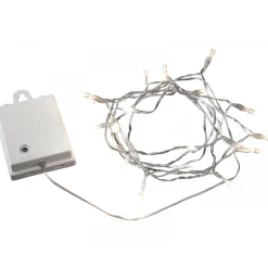 Konstsmide LED-Außenlichterkette 40 Dioden transparentes Kabel batterie