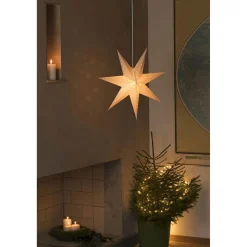 Konstsmide Weißer Papierstern 7 Zacken