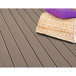 Kovalex WPC-Terrassenpaket matt braun 400 x 300 cm