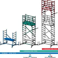 Krause ClimTec Alu-Komplettgerüst Arbeitshöhe max 7m