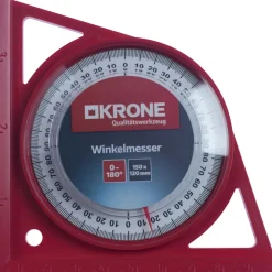 Krone Winkelmesser 0-180 100 x 100 mm