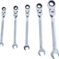Krone Gelenk-Ratschen-Gabelschlüssel-Satz 5-teilig