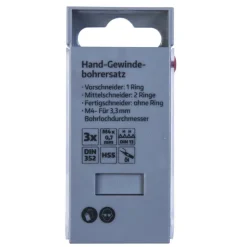 Krone Gewindebohrer-Satz HSS M4 3-teilig