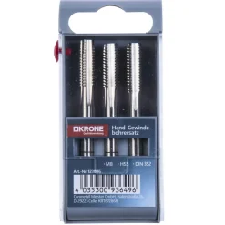 Krone Gewindebohrer-Satz HSS M8 3-teilig