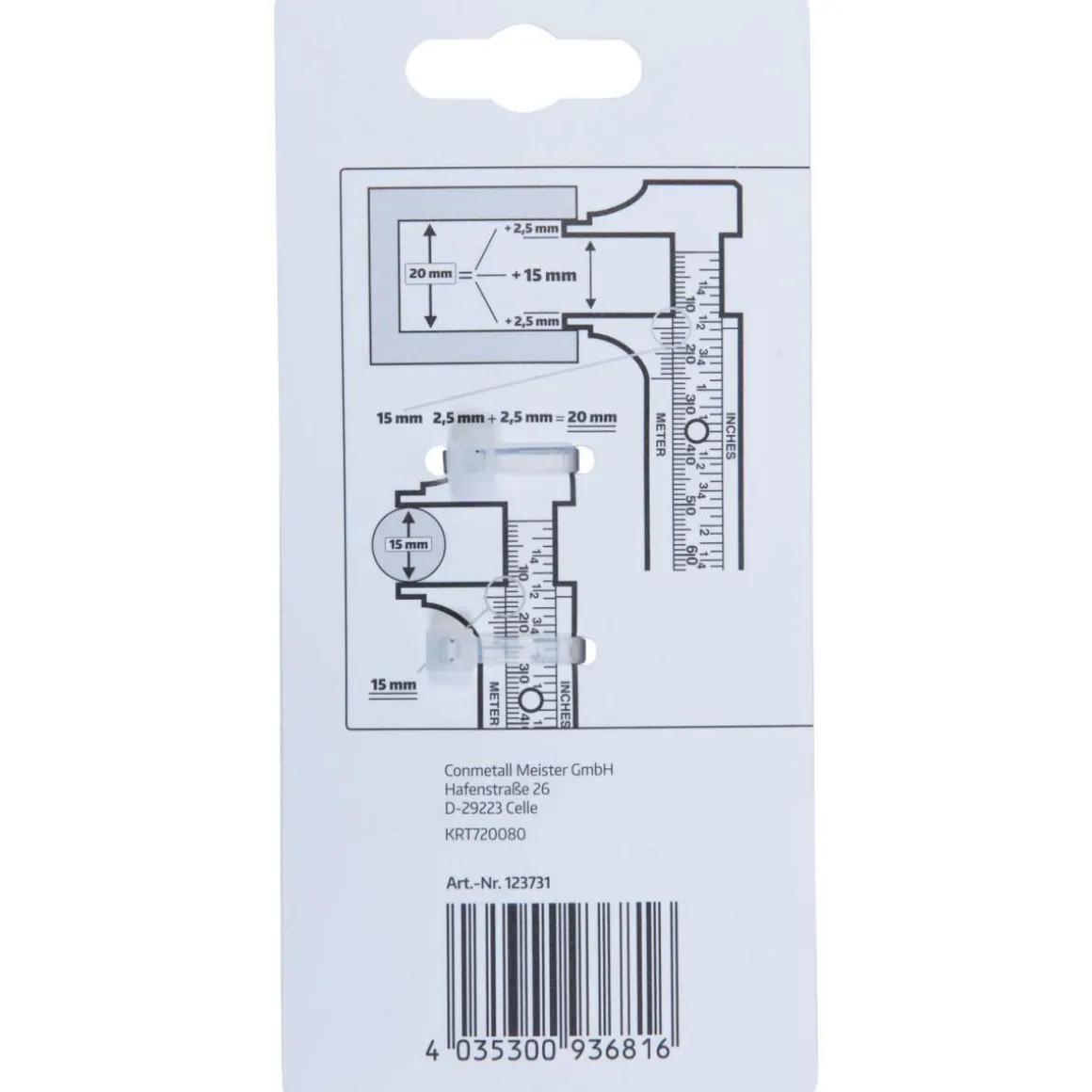 Krone Knopfmaß 100 mm