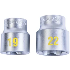 Krone Steckschlüsseleinsatz 3/8 19 und 22 mm