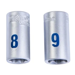 Krone Steckschlüsseleinsatz 1/4 8 und 9 mm