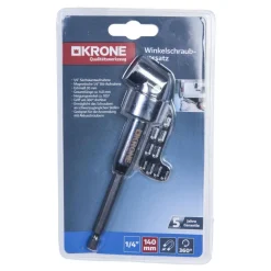 Krone Winkelschraubvorsatz silber