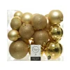 Kugelmix 6/8/10 cm bruchfest glänzend/ matt gold