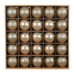 Kugelset 7cm Creamy Gold