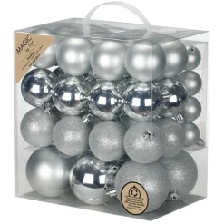 Kugelset 4-8cm Winter Silver