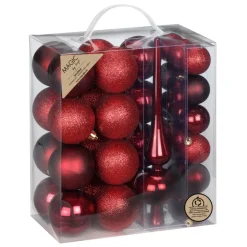 Kugeset 4 und 6cm mit Spitze Morello Cherry Red