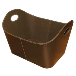 Kunstlederkorb 55 x 35 x 40 cm braun