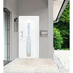 Kunststoff-Haustür D84 weiß 100 x 210 cm Anschlag links