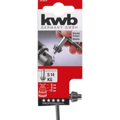 kwb Bohrfutterschlüssel für Zahnkranz-Bohrfutter Jacobs Verzahnung S14 KG