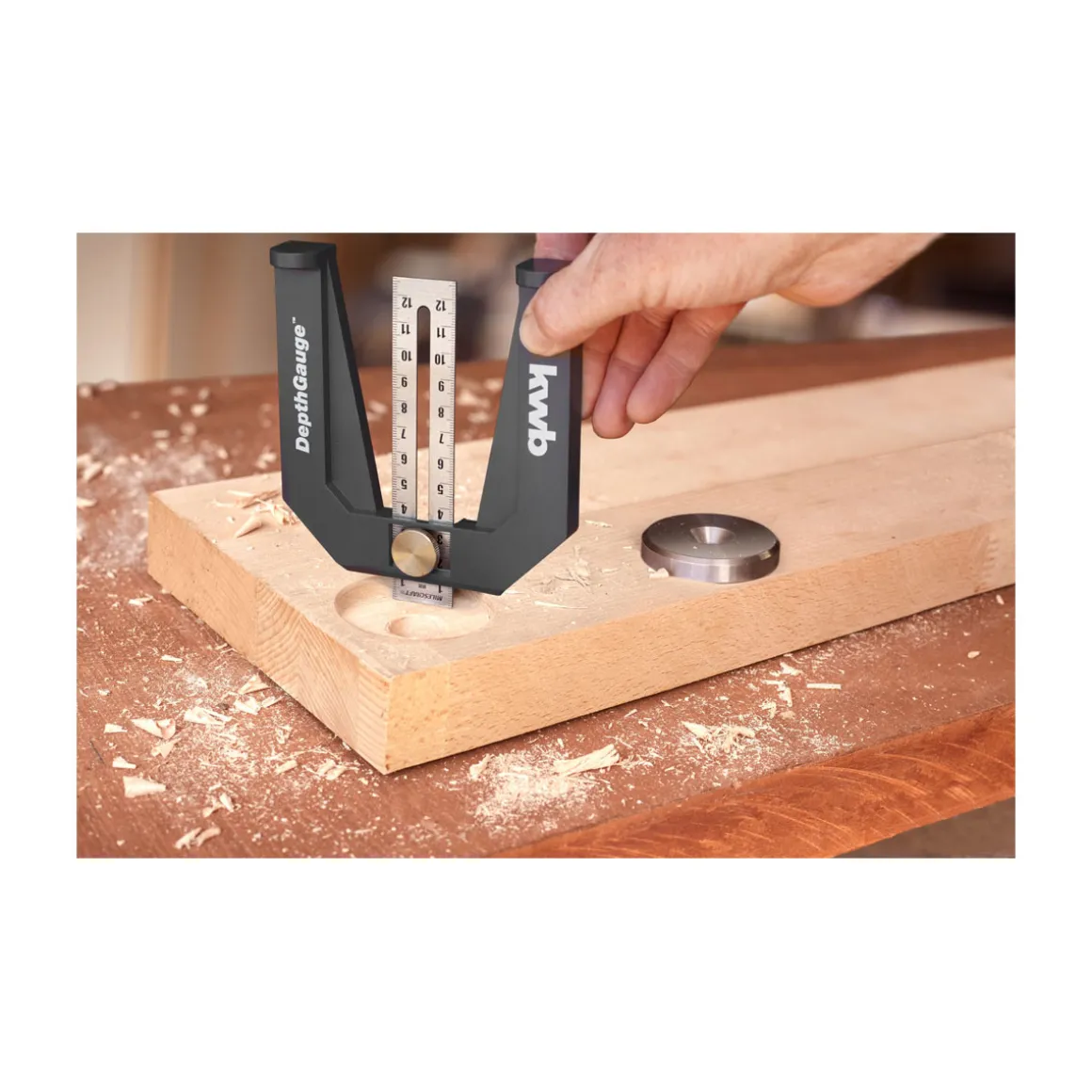 kwb Einstelllehre für Oberfräsen und Tischkreissägen