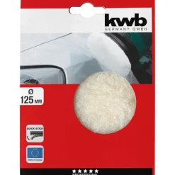 kwb Polierhaube Quick Stick selbsthaftend Lammwolle