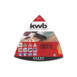 kwb Schleifdreiecke Quick Stick Holz und Metall 93 mm K120
