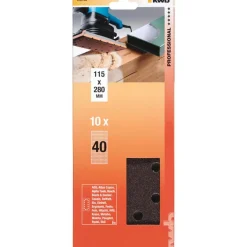 kwb Schleifstreifen Holz und Metall 115 x 280 mm K40