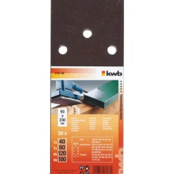 kwb Schleifstreifen Holz und Metall 93 x 230 mm