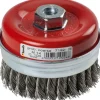 kwb Topfbürsten Aggresso-Flex für Einsatz mit Winkelschleifern 100 mm gezopft