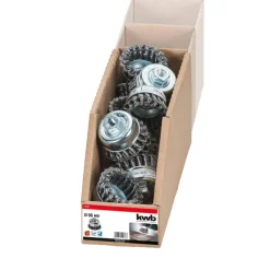 kwb Topfbürsten Aggresso-Flex für Einsatz mit Winkelschleifern 60 mm gezopft