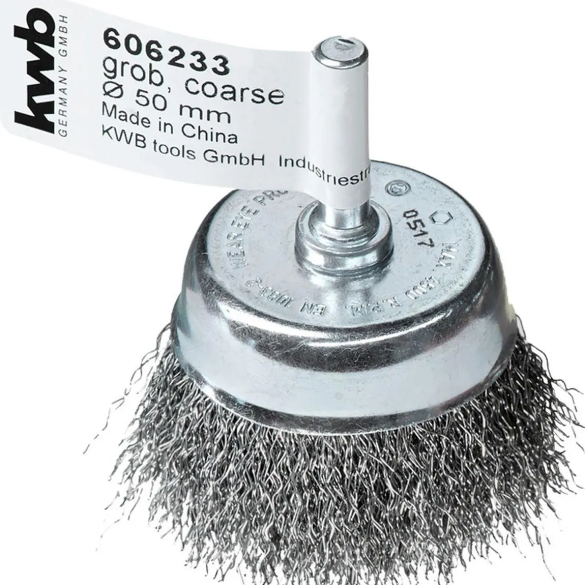 kwb Topfbürsten für Einsatz mit Bohrmaschinen und Akkuschraubern grob Durchmesser 50 mm